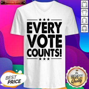 Hot Every Vote Counts Cool Election 2020 V-neck- Design By Sheenytee.com