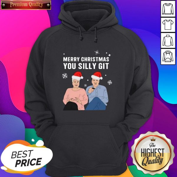Hot Jenny And Lee Ugly Merry Christmas You Silly Git Hoodie- Design By Sheenytee.com