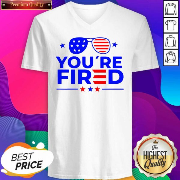 Hot Joe Biden 2020 Trump You’re Fired V-neck- Design By Sheenytee.com