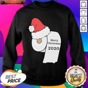 Santa Hat Toilet Paper Merry Christmas 2020 Sweatshirt- Design By Sheenytee.com