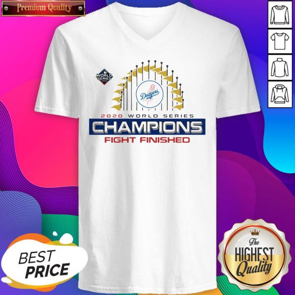 Los Angeles Dodgers World Series Champions Baseball MLB 2020 Women's V-neck T-Shirt- Design By Sheenytee.com