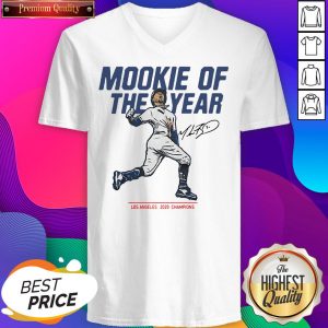 Mookie Of The Year Los Angeles 2020 Chapions Women's V-neck T-Shirt- Design By Sheenytee.com