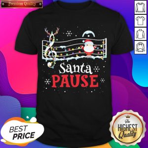 Music Reindeer Santa Pause Light Christmas Shirt- Design By Sheenytee.com