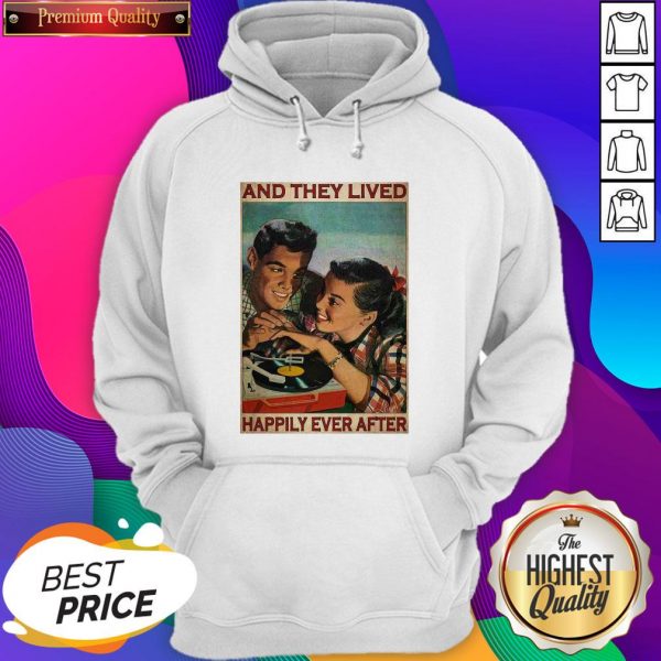 Nice Couple Record Player And They Lived Happily Ever After Music Hoodie- Design By Sheenytee.com