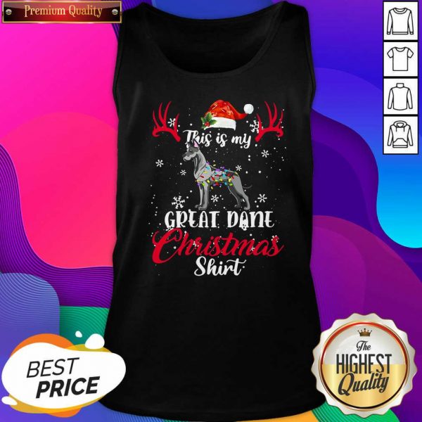 Great Dane Dog This Is My Great Dane Christmas Tank Top- Design By Sheenytee.com