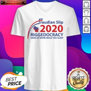 Nice Voting Fraud 2020 Presidential Election Riggedocracy V-neck- Design By Sheenytee.com