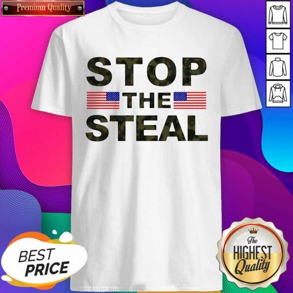 Official American Flag Stop The Steal Shirt- Design By Sheenytee.com