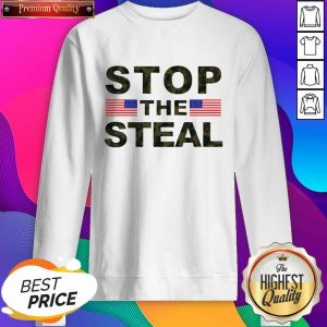 Official American Flag Stop The Steal Sweatshirt- Design By Sheenytee.com