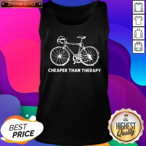 Official Bicycle Cheaper Than Therapy Tank Top- Design By Sheenytee.com