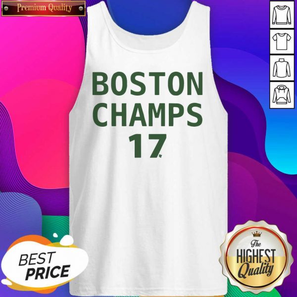 Boston Champion 17 Tank Top- Design By Sheenytee.com