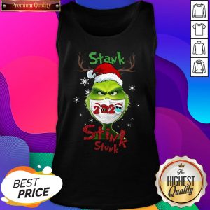 Official Grinch Face Mask Stank Stink Stunk Christmas Tank Top- Design By Romancetees.com