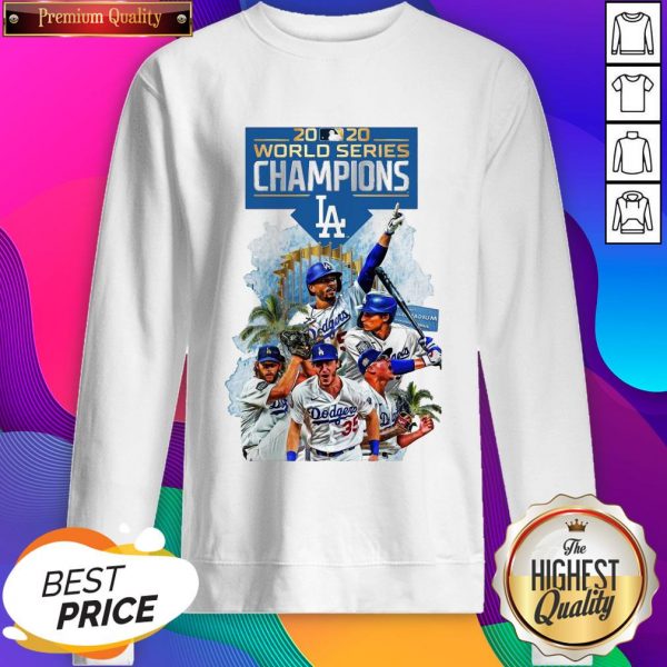 Official LA Dodgers Double Champions 2020 World Series Player Legend Sweatshirt- Design By Sheenytee.com