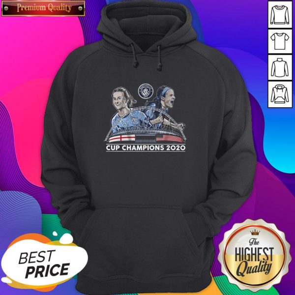 Official Lavelle & Mewis Man City 2020 Cup Champions Legend Unisex Hoodie- Design By Sheenytee.com
