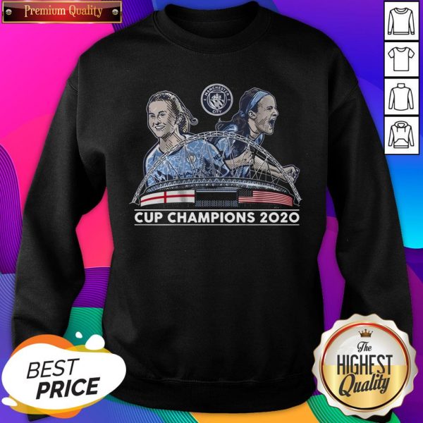 Official Lavelle & Mewis Man City 2020 Cup Champions Legend Unisex Sweatshirt- Design By Sheenytee.com