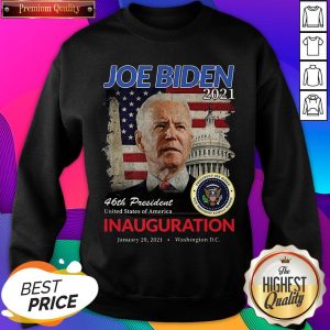 Pretty 2021 Inauguration Day Joe Biden Commemorative Souvenir Sweatshirt- Design By Sheenytee.com