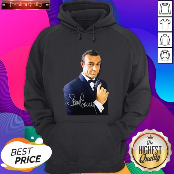 Rip Sean Connery 007 Signatures Hoodie- Design By Sheenytee.com