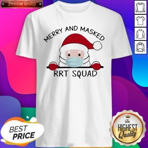 Santa Face Mask Merry And Masked Rrt Squad Christmas Shirt- Design By Sheenytee.com