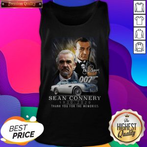 Sean Connery 007 1930 2020 Thank You For The Memories Signature Tank Top- Design By Sheenytee.com