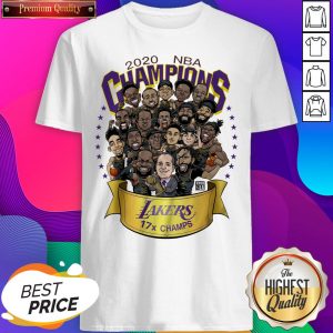 Top 2020 Nba Champions Los Angeles Lakers 17 Champs Cartoon Shirt- Design By Sheenytee.com