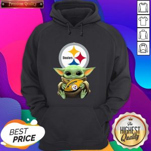 Top Baby Yoda Hugging Pittsburgh Steelers Hoodie- Design By Sheenytee.com