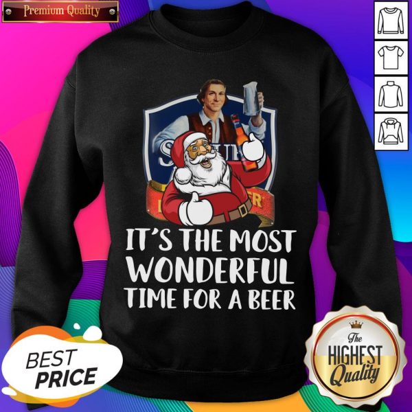 Top Santa Claus Drinking Samuel Adams Boston Brewery It’s The Most Wonderful Time For A Beer Sweatshirt- Design By Sheenytee.com