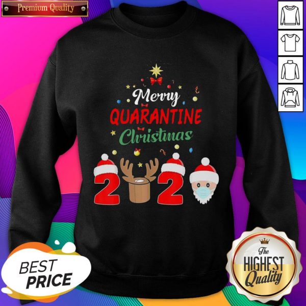 Top Xmas Pajamas Holidays Merry Quarantine Christmas 2020 Sweatshirt- Design By Sheenytee.com