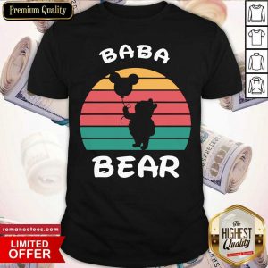 Baba Bear Disney Vintage Retro Shirt- Design By Sheenytee.com