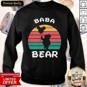 Baba Bear Disney Vintage Retro Sweatshirt- Design By Sheenytee.com