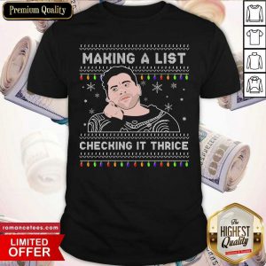 Making A List Checking It Thrice Shirt- Design By Sheenytee.com