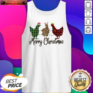 Chickens Leopard Plaid Lights Merry Christmas Tank Top- Design By Sheenytee.com