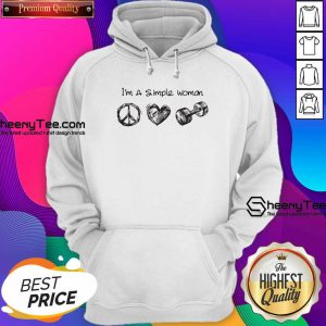 I’m A Simple Peace Love Gym Hoodie- Design By Sheenytee.com