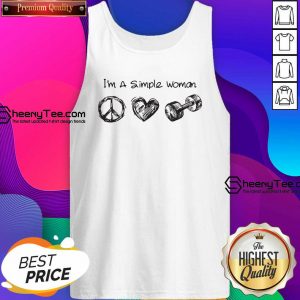 I’m A Simple Peace Love Gym Tank Top- Design By Sheenytee.com