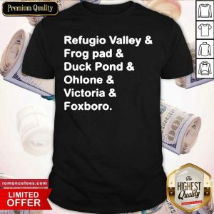 Refugio Valley Frog pad Duck Pond Ohlone Victoria Foxboro Shirt- Design By Sheenytee.com