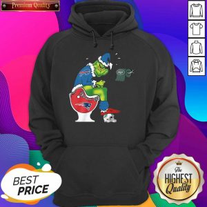 The Grinch New York Jets Shit On Toilet New England Patriots And Other Teams Christmas Hoodie- Design By Sheenytee.com