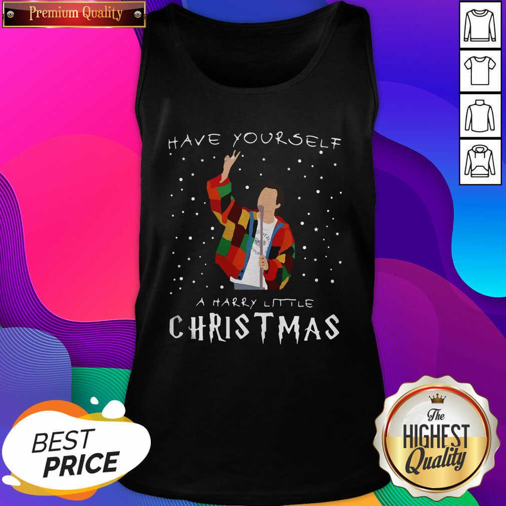  2020 Harry Styles Have Yourself A Harry Little Christmas Tank Top- Design By Sheenytee.com