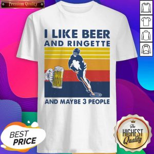 I Like Beer And Ringette And Maybe 3 People Vintage Shirt- Design By Sheenytee.com