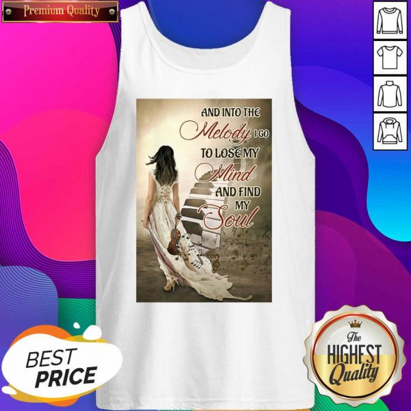 Guitar Girl And Into The Melody I Go To Love My Mind And Find My Soul Tank Top- Design By Sheenytee.com