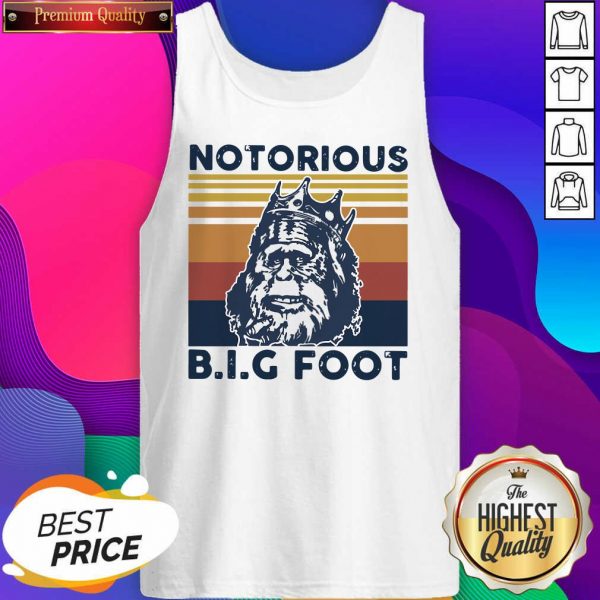 Notorious Bigfoot King Vintage Tank Top- Design By Sheenytee.com