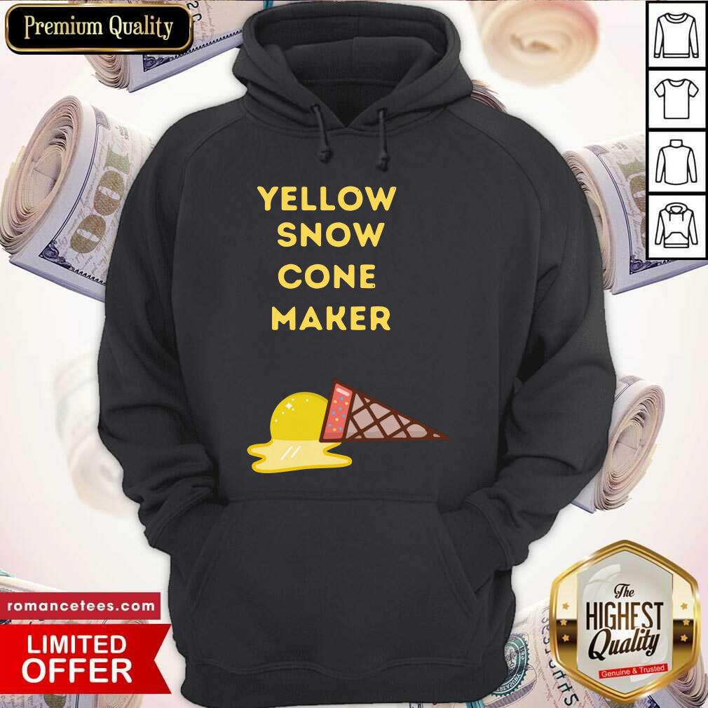 Yellow Snow Cone Maker Hoodie- Design By Sheenytee.com