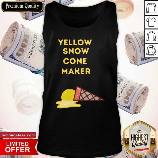 Yellow Snow Cone Maker Tank Top- Design By Sheenytee.com
