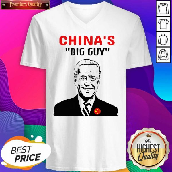 Biden Is China’s Guy In A Big Way Election V-neck- Design By Sheenytee.com