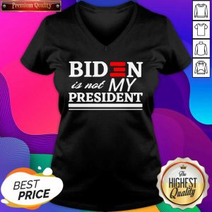 Biden Is Not My President V-neck- Design By Sheenytee.com