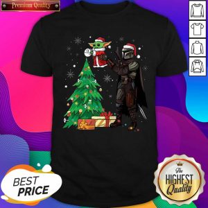 Darth Vader and Baby Yoda Santa tree Christmas Shirt- Design By Sheenytee.com