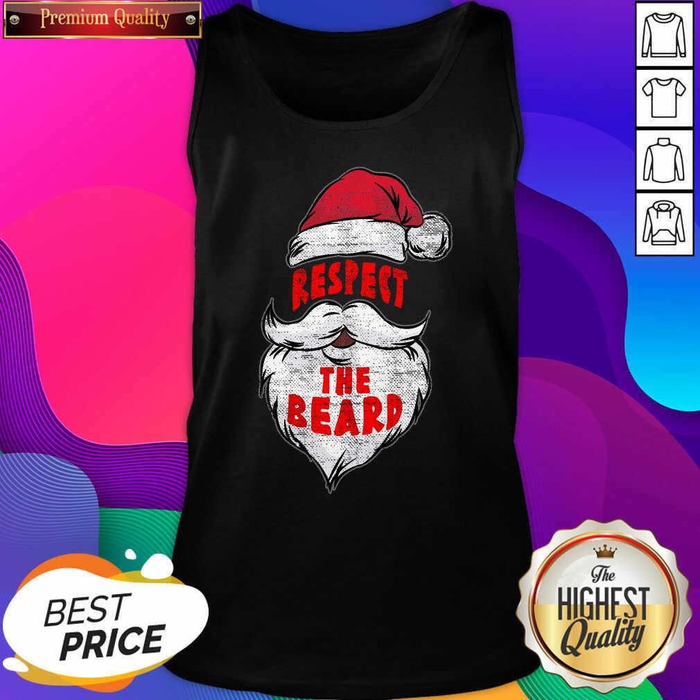 Santa Claus Respect The Beard Tank Top- Design By Sheenytee.com
