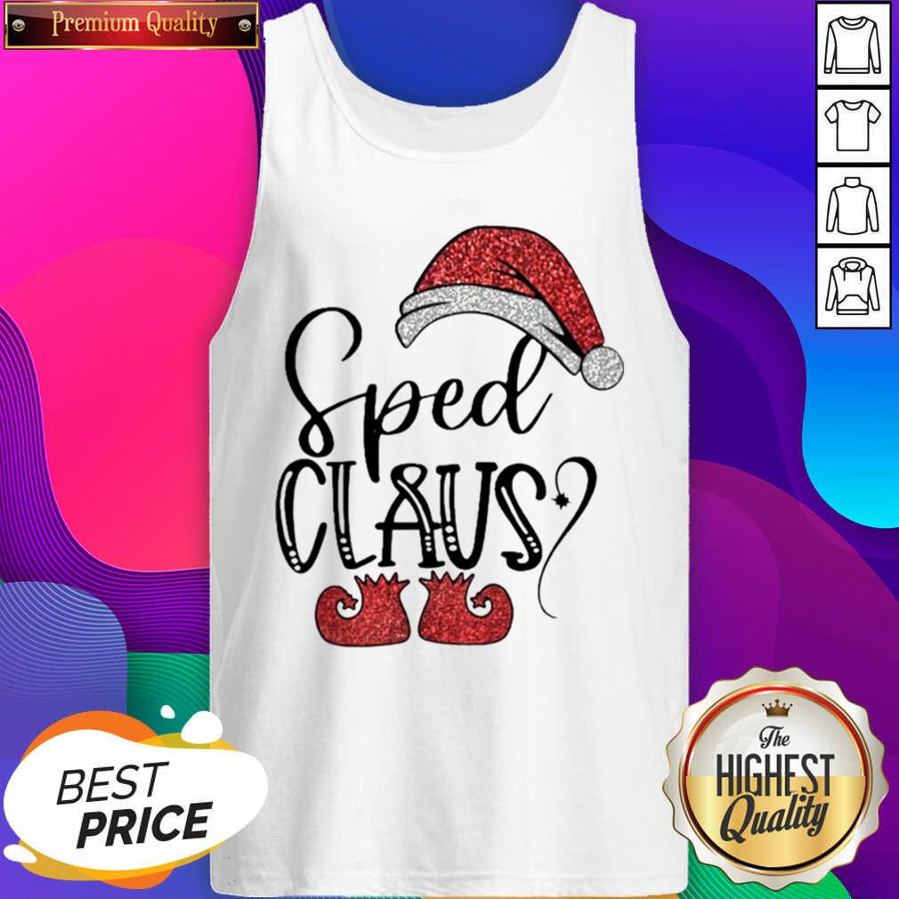 Sped Claus Christmas Tank Top- Design By Sheenytee.com