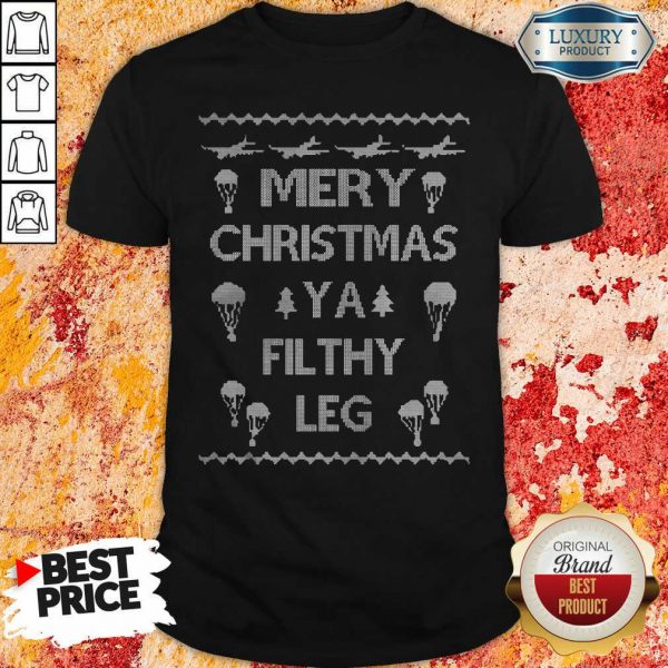 Merry Christmas Ya Filthy Leg Ugly Christmas Shirt-Design By Soyatees.com