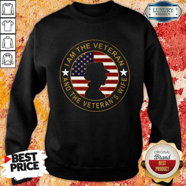 he Veteran’S Wife American Flag Shirt- Design By Sheenytee.com