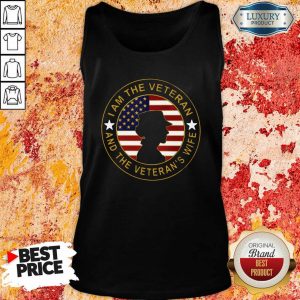 I Am The Veteran And The Veteran’S Wife American Flag Tank Top- Design By Sheenytee.com