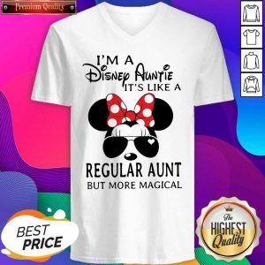 Mickey Mouse I’m A Disney Auntie It’s Like A Regular Aunt But More Magical V-neck- Design By Sheenytee.com