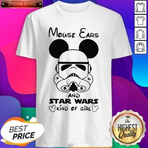 Mouse Ears And Star Wars Kind Of Girl Shirt- Design By Sheenytee.com